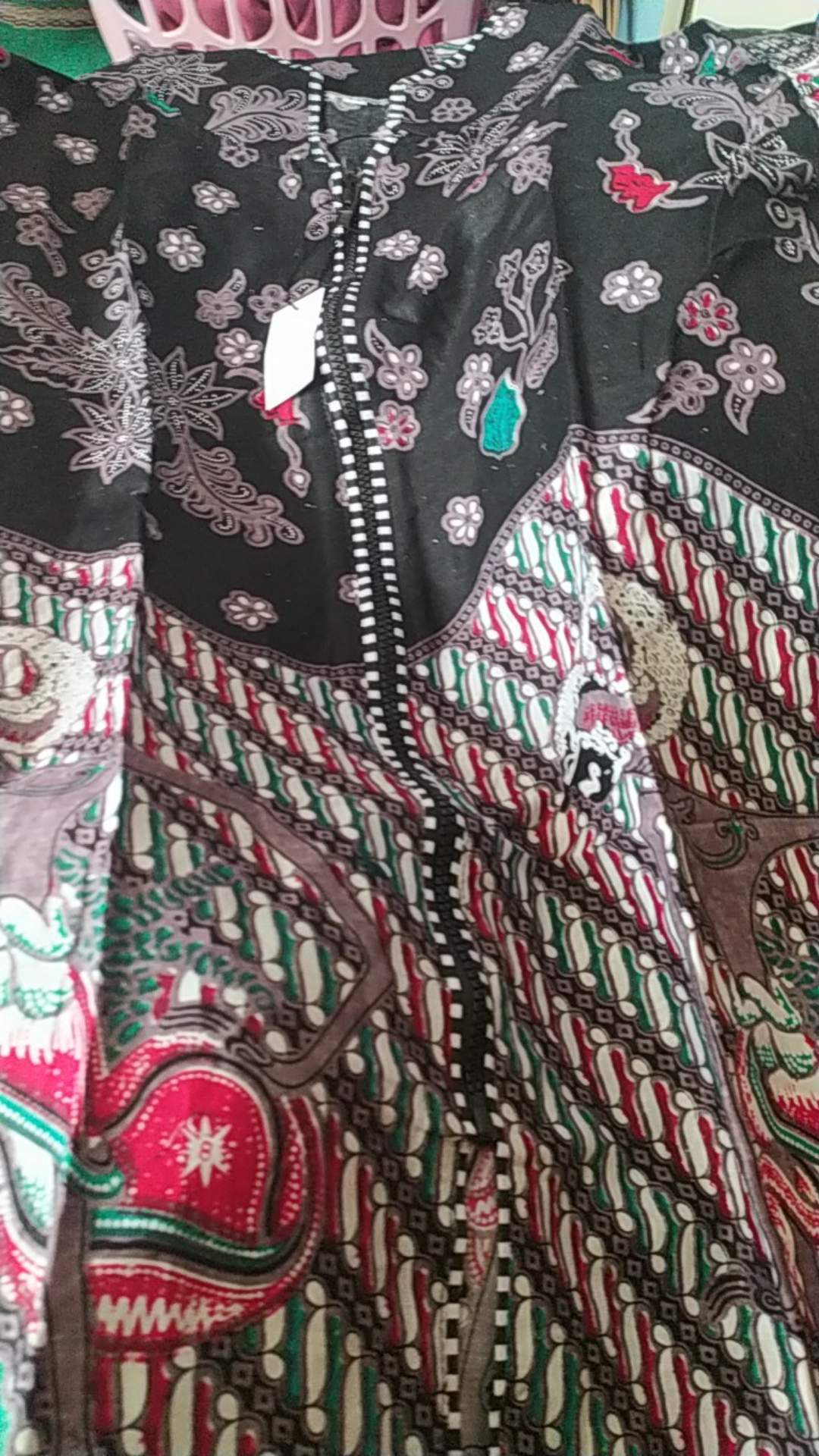 Blouse Batik Wanita • Motif Random 2 Zipper Depan ( Busui ) • Atasan Batik Wanita