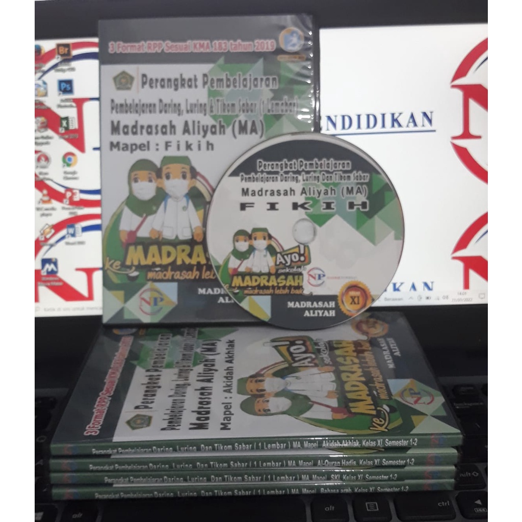 CD RPP 1 LEMBAR (RPP DARING,LURING/TATAP MUKA &amp; TIKOM SABAR) MA FIKIH KELAS X,XI,XII,2SEMESTER, SESUAI KMA183TAHUN 2019