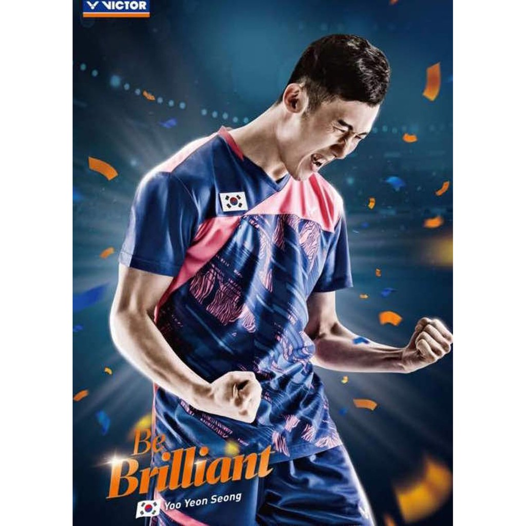 Baju Bulutangkis National Team Jersey Korea Badminton IMPORT