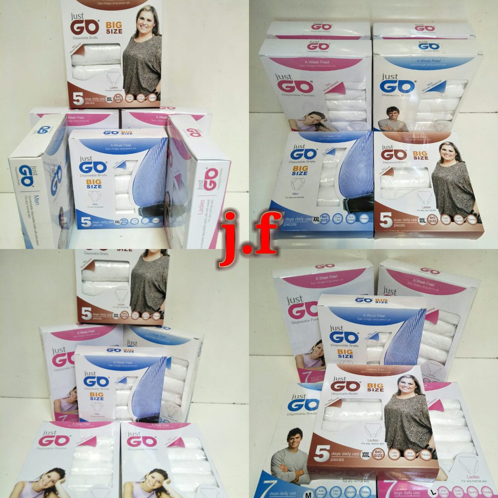 Celana Dalam Kertas Just Go Disposable