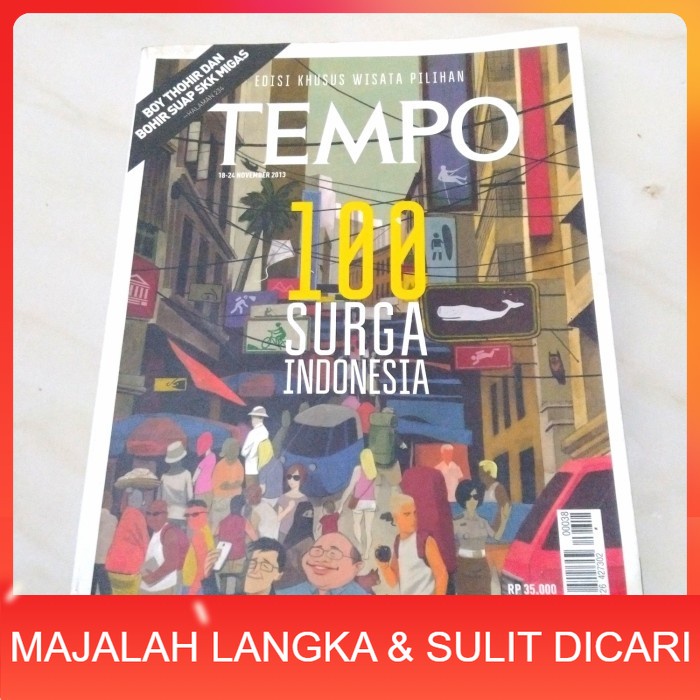 Majalah TEMPO No.38 Nov 2013 Cover 100 SURGA INDONESIA Langka