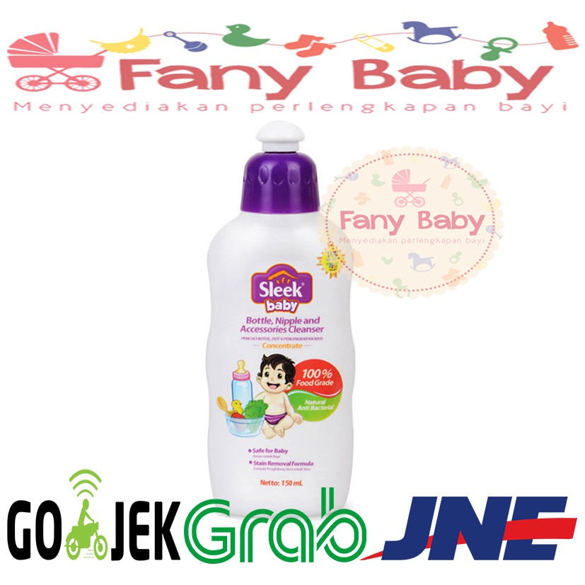 SLEEK BABY BOTTLE, NIPPLE &amp; ACCESSORIES CLEANSER 150ML