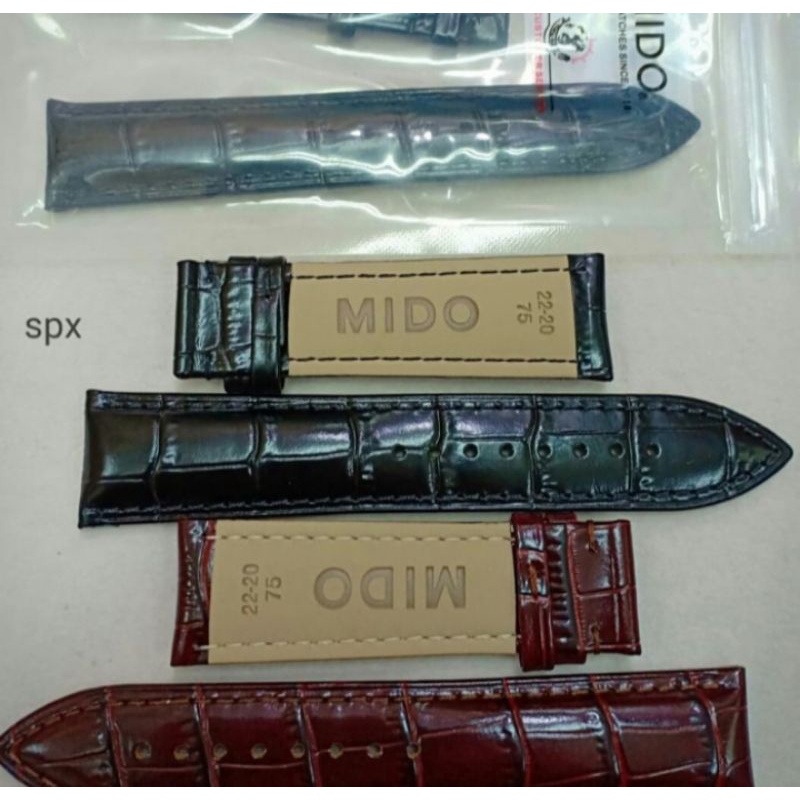 Tali Jam Tangan Mido Kulit Original 20-22MM
