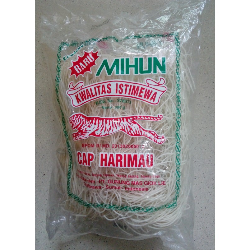 

Bihun / Mihun / Miehun Cap Harimau Khas Medan 300Gr