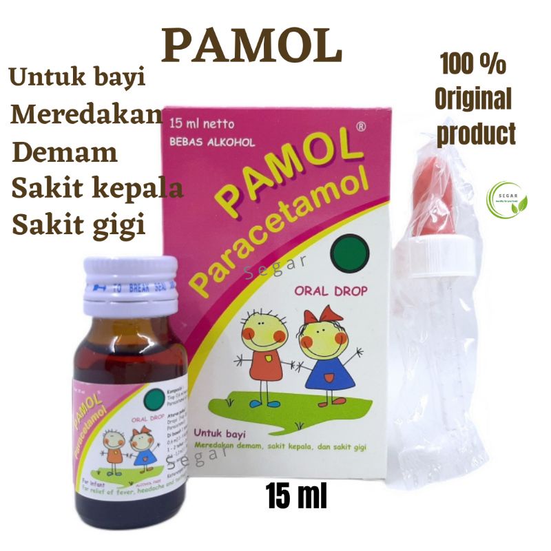 Pamol Paracetamol Drops Untuk Bayi Meredakan Demam Sakit Kepala dan Sakit Gigi