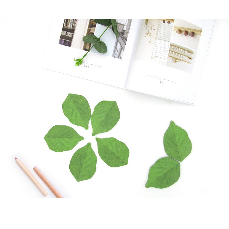 

J2 - Sticky Note Korea Bentuk Daun Memo tempel leaf