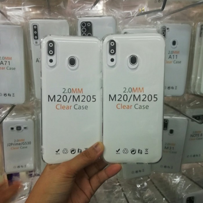 C/C- Softcase Clear Case Sillikon Kondom Case Bening Casing Samsung M20