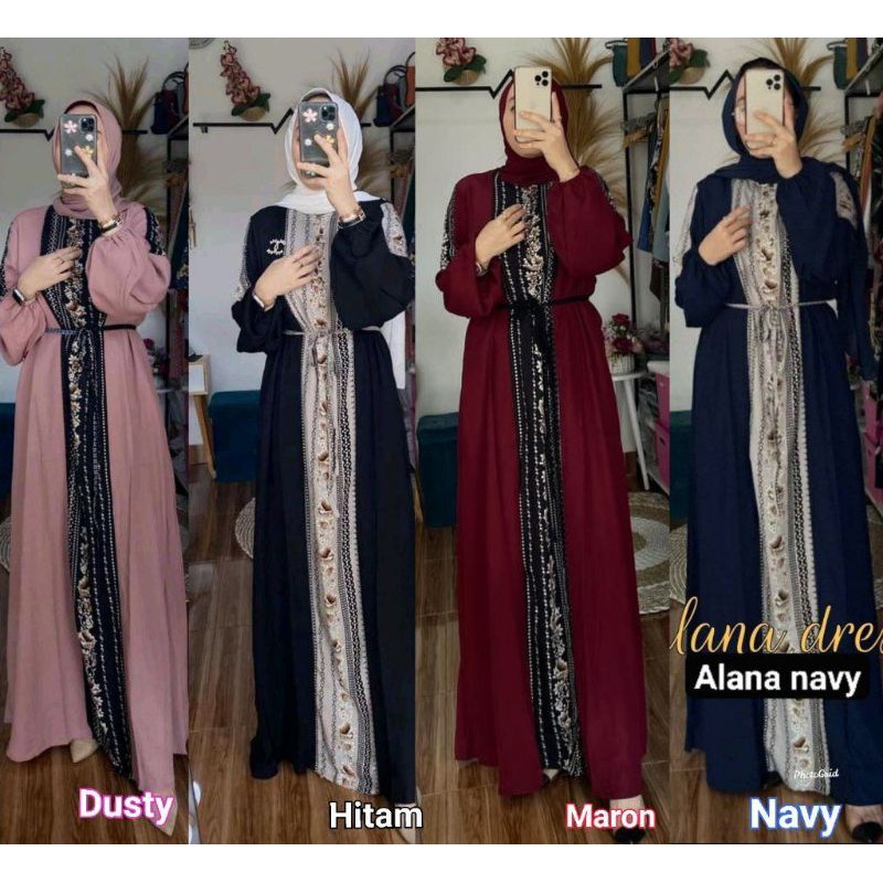 GAMIS SYAR'I WANITA GAMIS MUSLIMAH LEBARAN OOTD BAJU LEBARAN