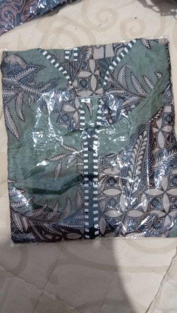 Batik Dolby Dolbi Dobby Doby Tenun Sutra Tulis Katun Atbm Baron Atasan Batik Wanita Sogan Srg308