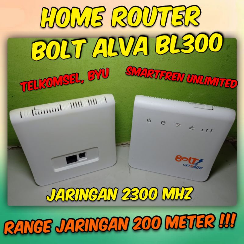 Bolt ALVA Home Router Wifi Unlock 2300 Mhz Telkomsel Dan Smartfren Unlimited