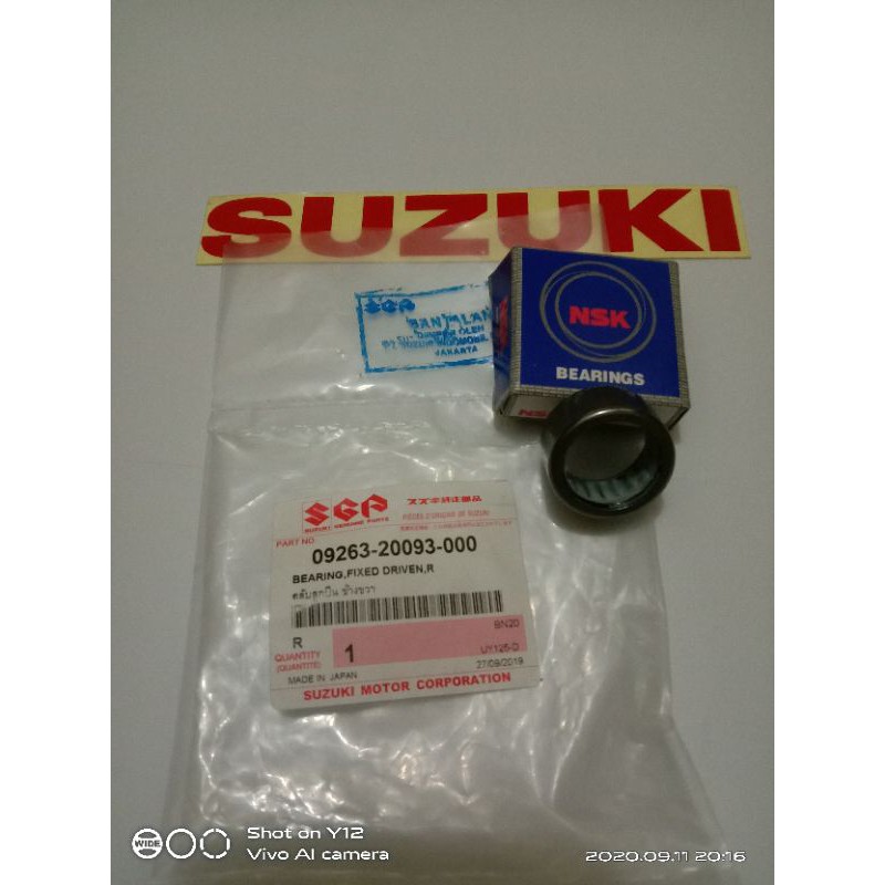 Bearing fixed driven R / Laker bambu CVT Spin, Skywave, SkyDrive, Address Asli SGP