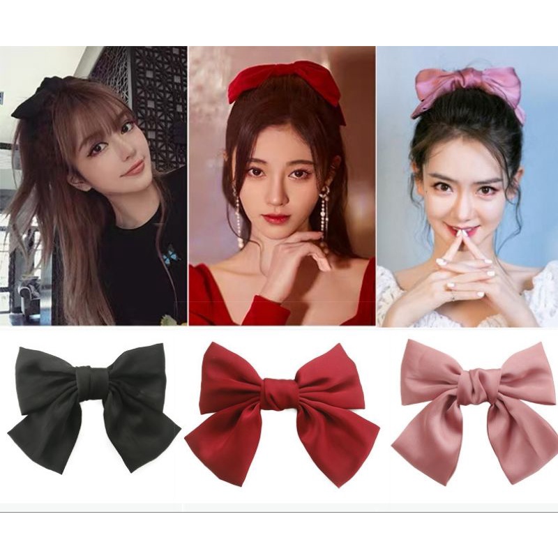 Jepit Rambut Pita Anak Perempuan Lucu Wanita Dewasa Hairclip Korea lkat rambut