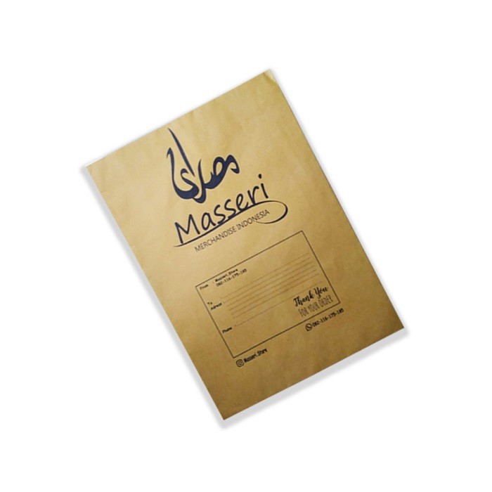 

Cetak amplop coklat / map coklat / label pengiriman packaging a4