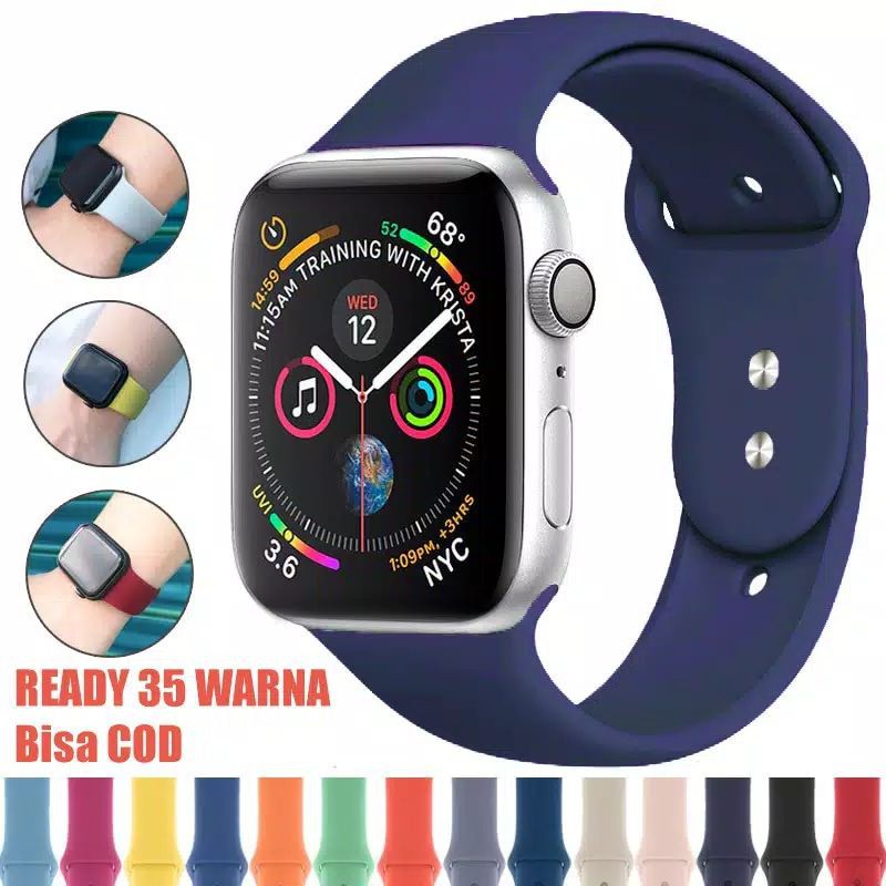 Strap Series ukuran SM 38/40/42/44mm untuk apple watch strap Silikon nomer 21-40