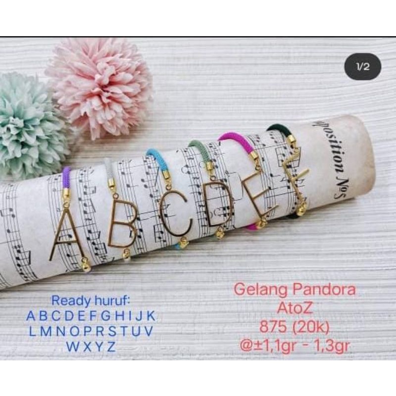 Gelang tali pandora serut untuk charm emas model cantolan/ gelang tali serut/gelang tali pandora