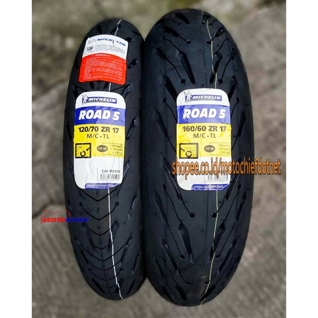 Jual Ban Michelin Road 5 1 70 17 160 60 17 Ninja Cbr R25 Er6 Indonesia Shopee Indonesia