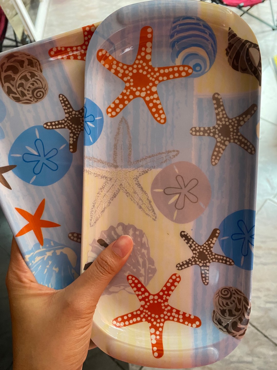 Nampan Melamine Oval Mini