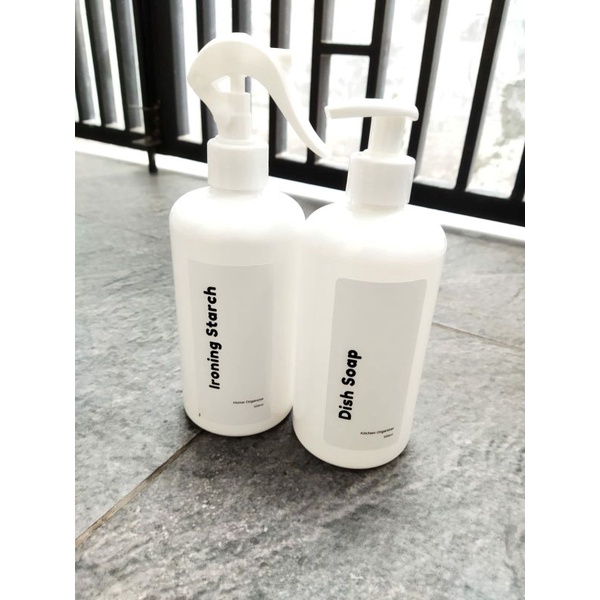 Refill Pump Spray Bottle Botol Sabun Cuci Piring Stiker Vertical Aesthetic