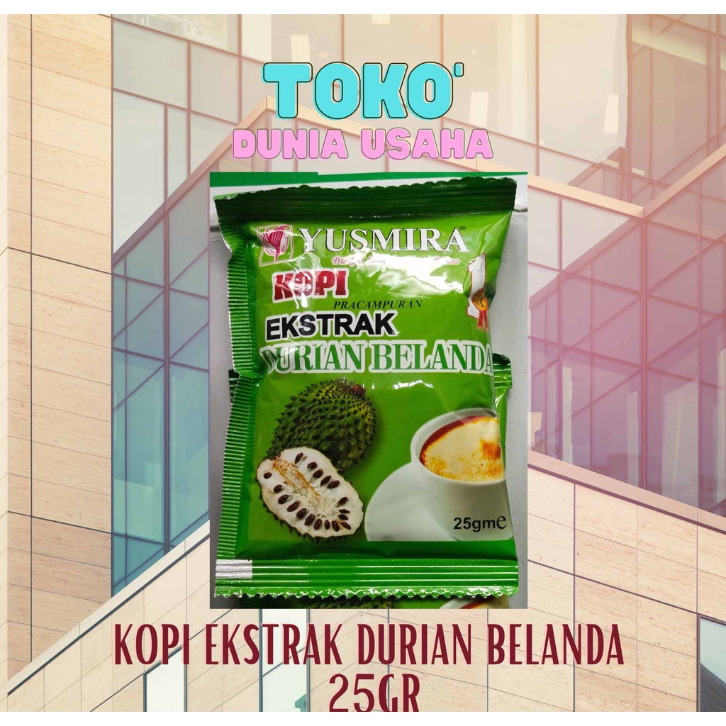 

Kopi Ekstrak Durian Belanda YUSMIRA