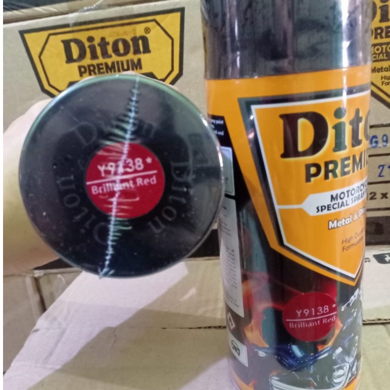 New DITON Premium YAMAHA COLORS Pilok Pilox Cat Semprot Y9138* Brilliant Red / 9138 Merah Briliant (400cc)