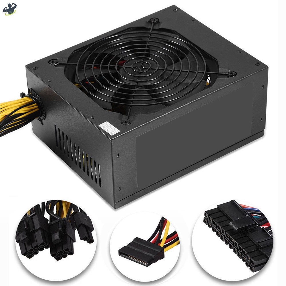 Power Supply Modular Mining Psu 1800w 2000w Untuk Rig Eth 8 Gpu huiteni