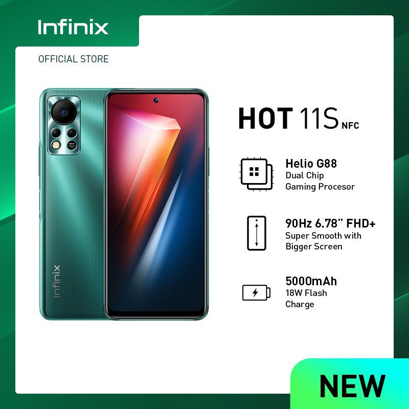 Infinix Hot 11S 4/64GB & 6/128GB Resmi