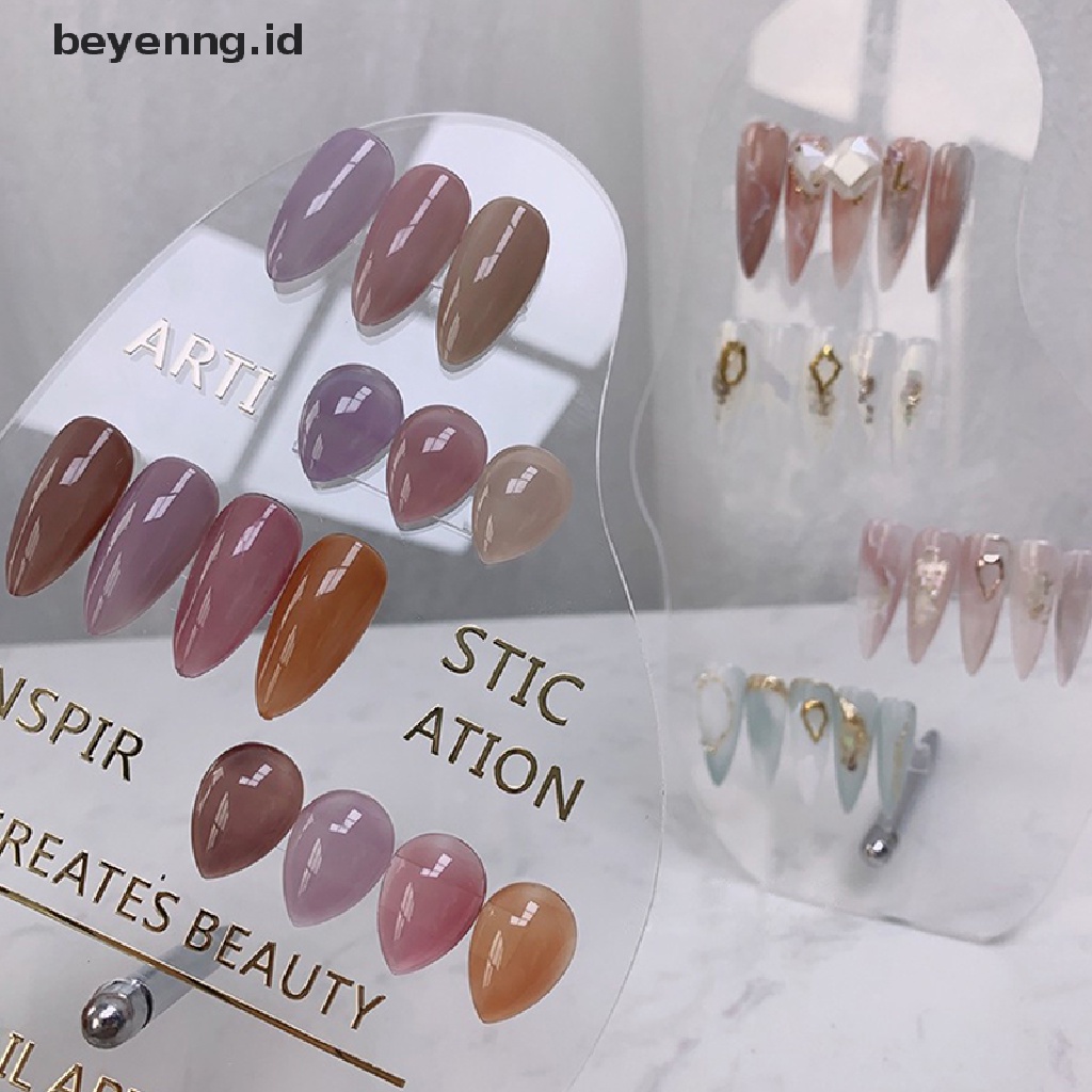 Papan Display Kuku Palsu Bahan Akrilik Untuk Manicure