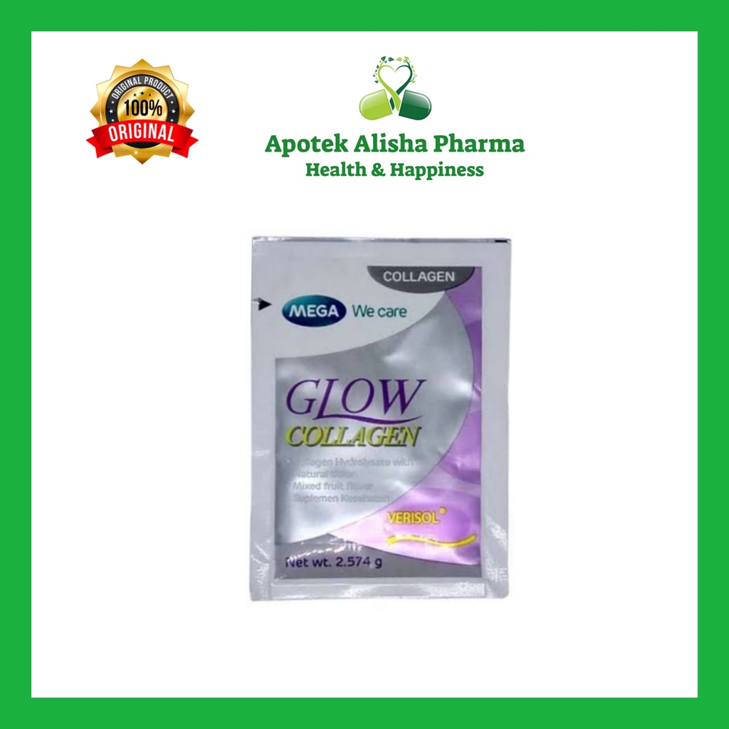 GLOW COLLAGEN MEGA WE CARE Sachet - Suplemen untuk Memelihara Kesehatan Kulit