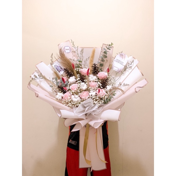 HUMAN SIZE - DRIED FLOWER BOUQUET TERMURAH JAKARTA