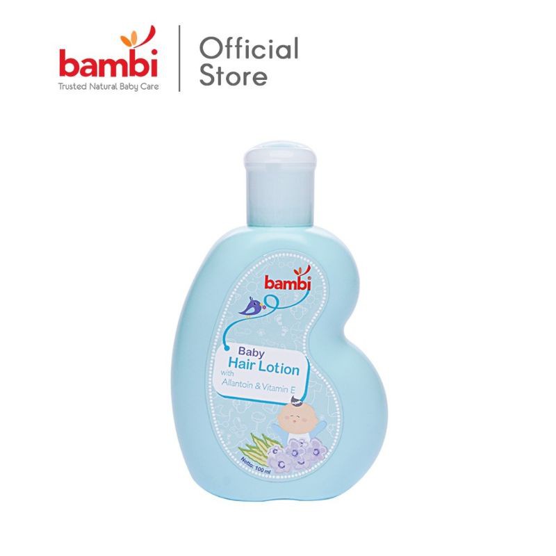 BAMBI Lotion Rambut Bayi / HAIR LOTION WITH ALLANTOIN &amp; VIT E 100 ML