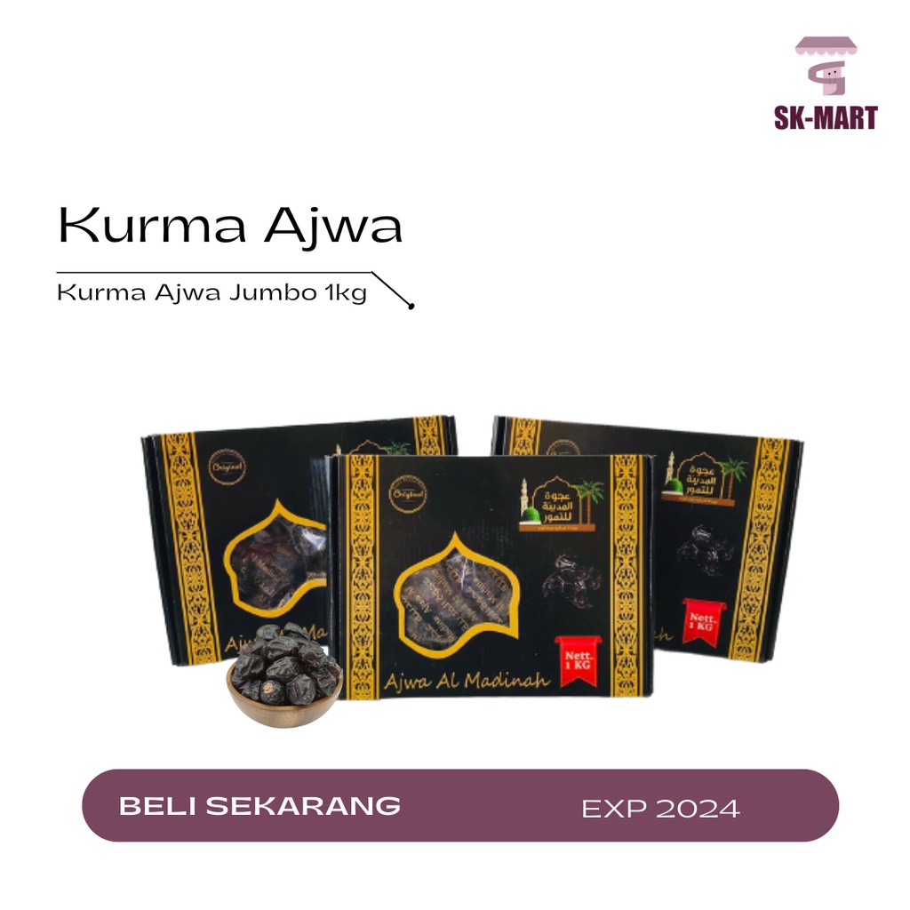 

KURMA AJWA AL-MADINAH JUMBO / 1KG