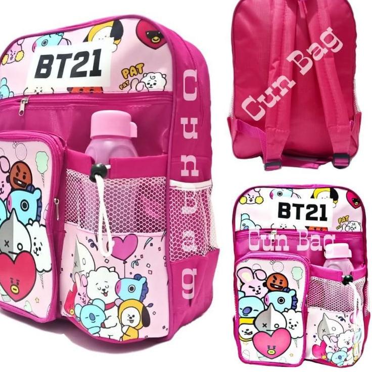 "PED.19Au22ᴰ" tas bt211 bts anak lucu tas rangsel sekolah motif bts bt211