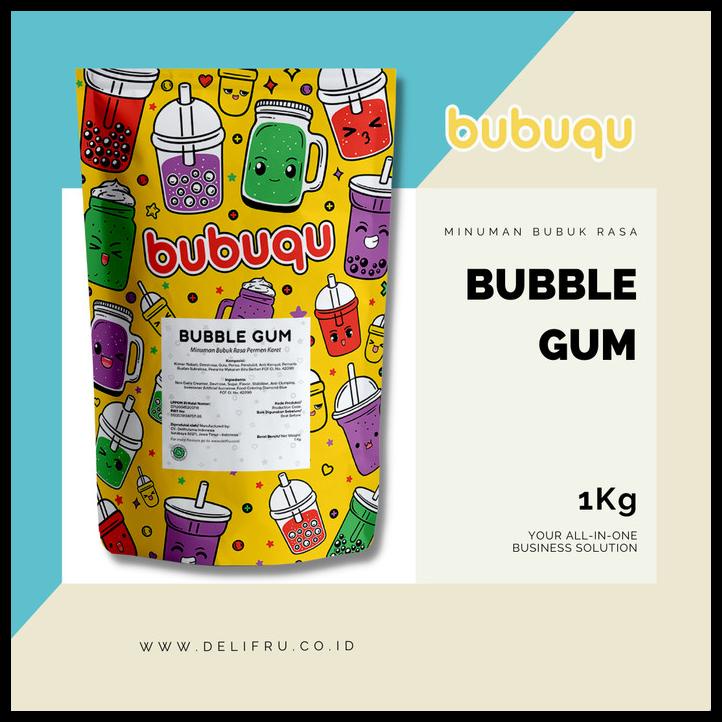 

Powder Drink Bubble Gum Bubuqu - Bubuk Minuman Permen Karet