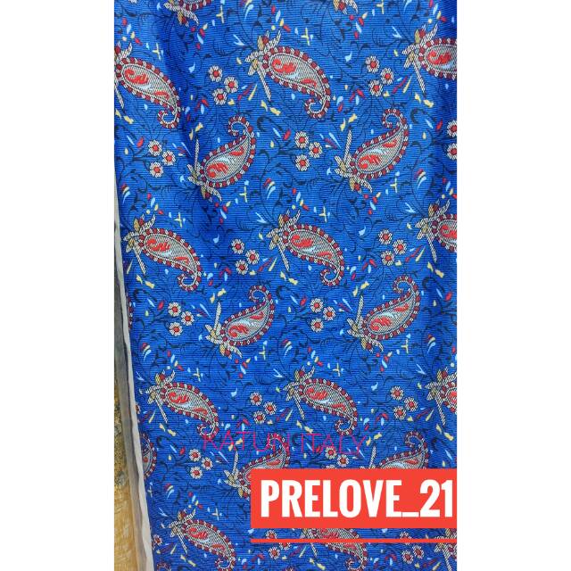 Bahan/Kain kemeja Katun Italy