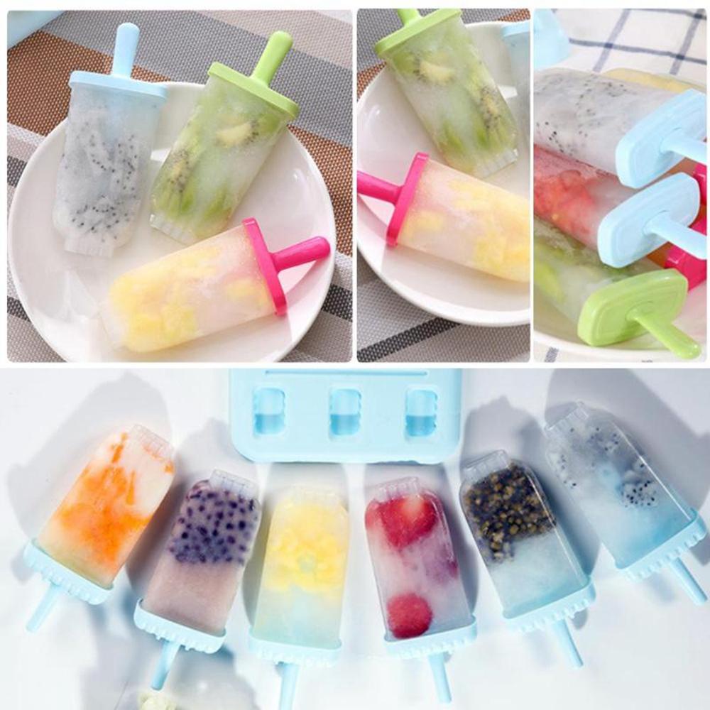 [Elegan] Cetakan Es Loli Ramah Lingkungan Stocked Reusable Yogurt with Popsicle Stick Cetakan Es Pop