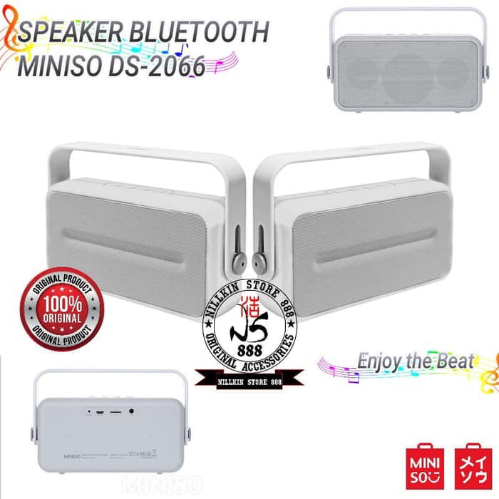 SPEAKER BLUETOOTH MINISO DS2066 PORTABLE ORIGINAL PERFECT POWER BASS pb