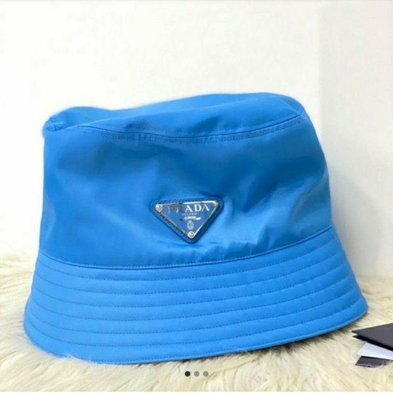 nylon hat PRADA blue