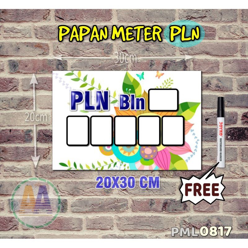 

Papan Meter Listrik PLN PAM motif Unik - Flower 17 - Toko2A