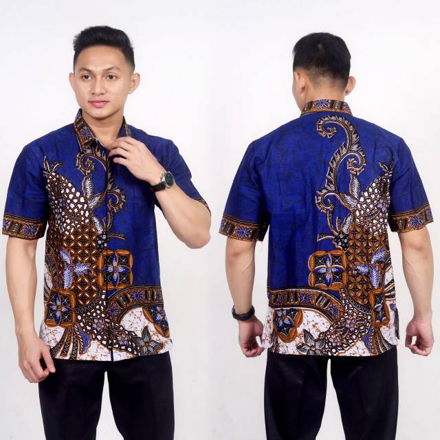 Kemeja Batik Lengan Pendek / Hem / Sragam Kantor / kondangan / baju Pria dewasa /  formal / Kasual