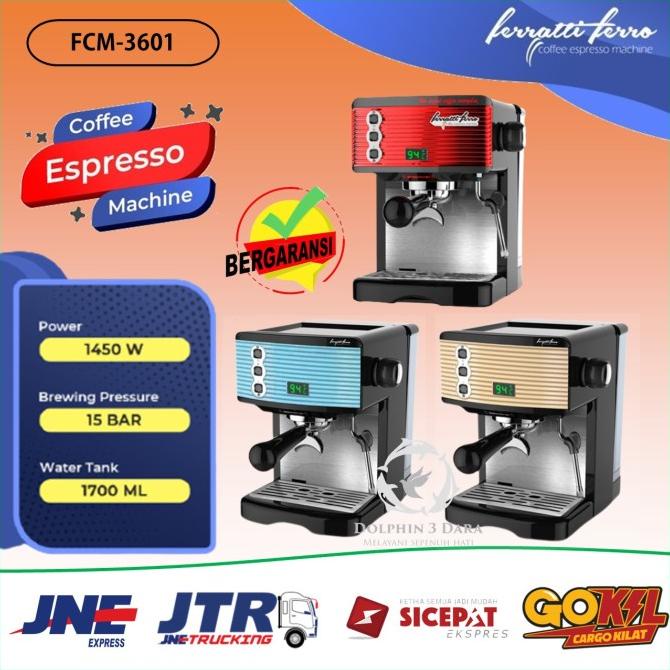 Mesin Kopi Espresso Ferrati Ferro Fcm-3601 Fcm3601 Mk898219