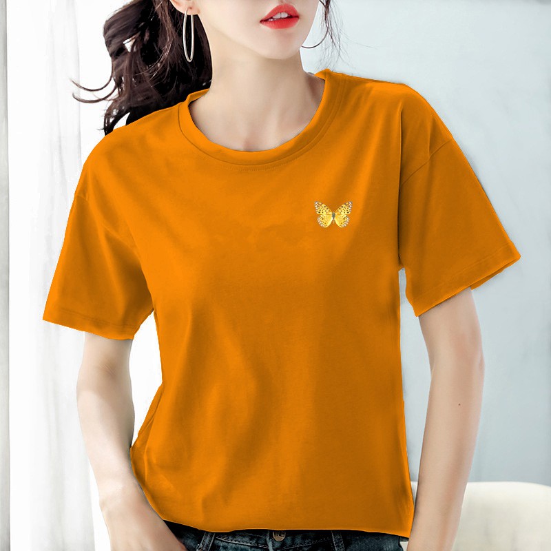 Kaos wanita cotton combed 30s / Baju wanita cotton combed  / Kaos polos wanita lengan pendek Bee113