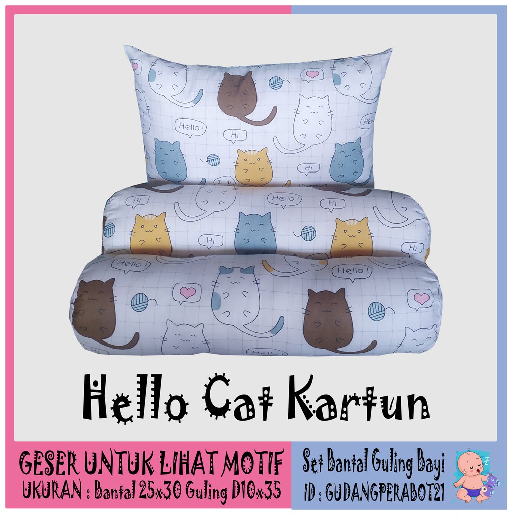 Bantal Bayi Murah Pilow Keropi 3in1 Sofa Duduk Microfiber N4L6 Set Bulu Terlaris New Born Cantik Kar
