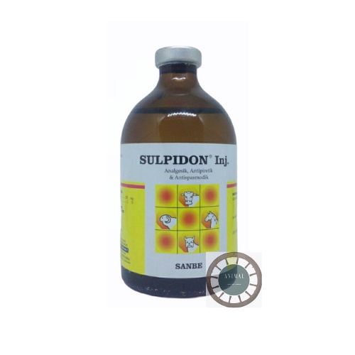 SULPIDON 50 ML INJ Obat Pereda Sakit Hewan Analgesik Antipiretik