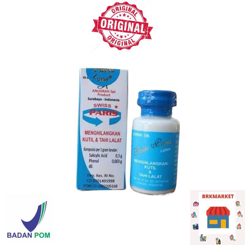 100% ORIGINAL SWISS PARIS LOTION OBAT PENGHILANG KUTIL DAN TAHI LALAT SWISS PARIS LOTION PENGHILANG 