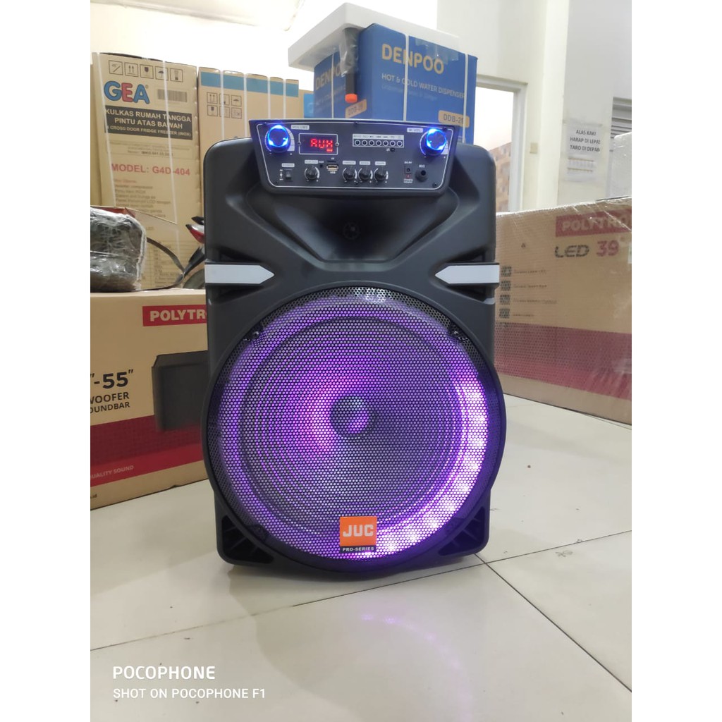 PROMO JUC SPEAKER AUDIO P-15 SUPER BASS USB BLUETOOTH PORTABLE