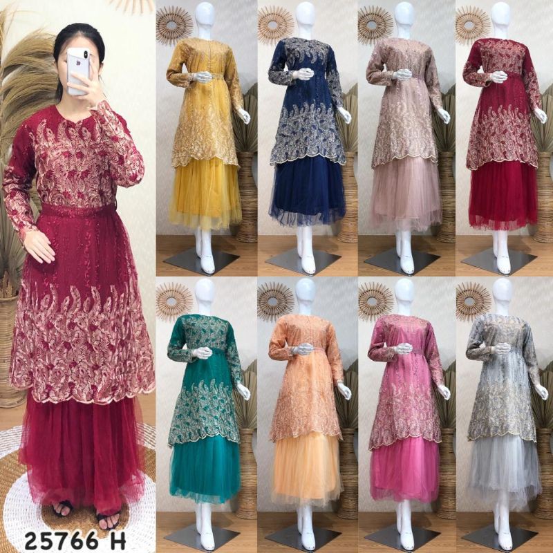 Gamis Pesta Sultan Brokat Mewah Murah