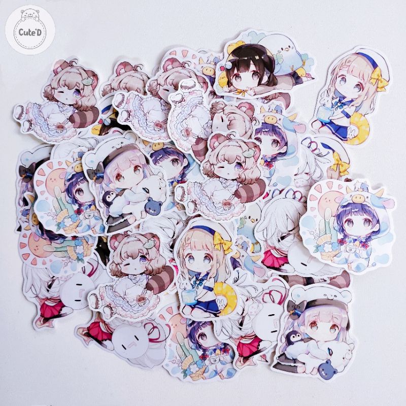 

Random Sticker (Satuan) Sticker Anime/Tahan Air+Gores