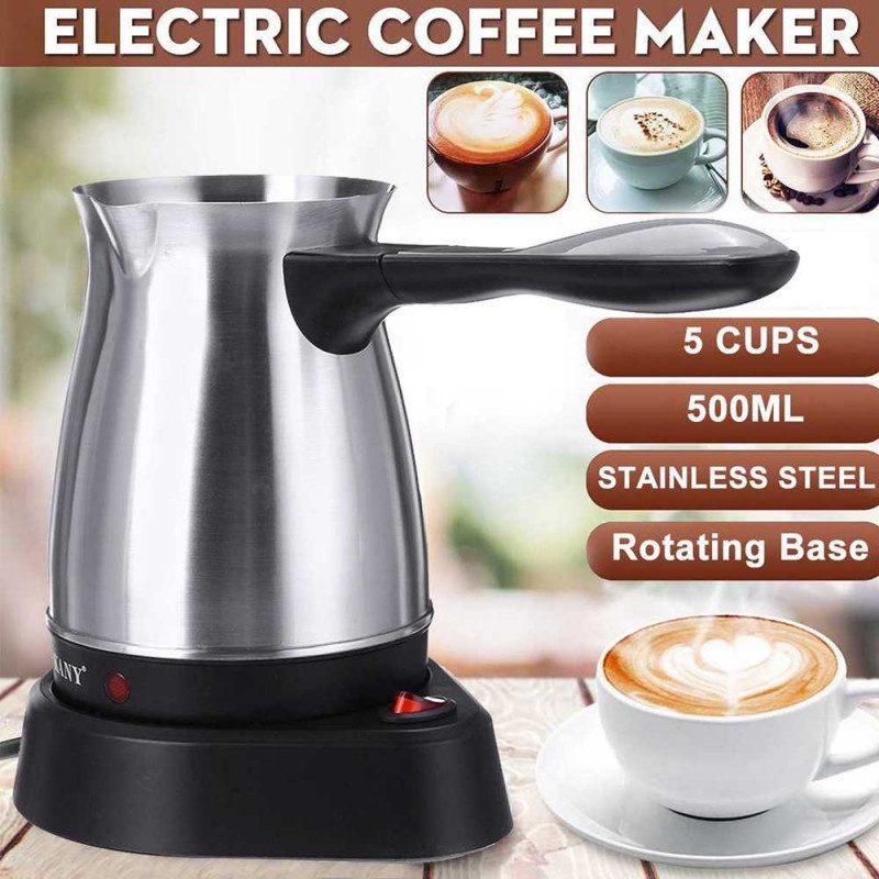 Teko Pemanas Air Heater Elektrik Kopi Espresso Turki Teh 600W 500ml