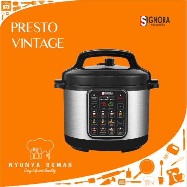 Alat Masak Listrik Multi Fungsi Signora Presto Vintage | Shopee Indonesia