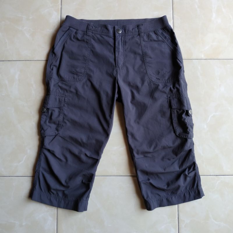 Celana Outdoor Lapangan Hiking Gunung Cargo 3/4 HANG TEN Second Quickdry Cewek Woman